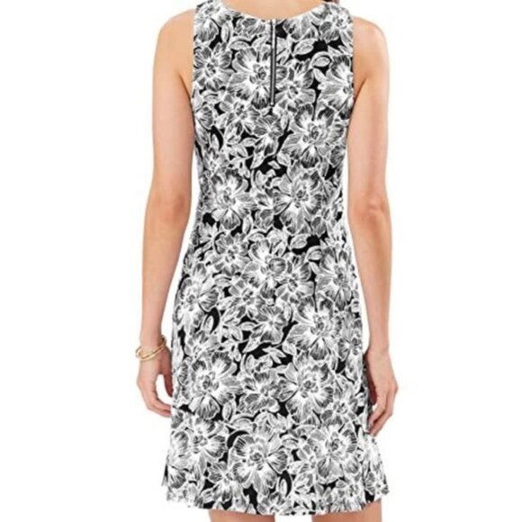 TOMMY BAHAMA Paradise Petals Sheath Dress Black White Floral Sleeveless Preppy S - Picture 4 of 16